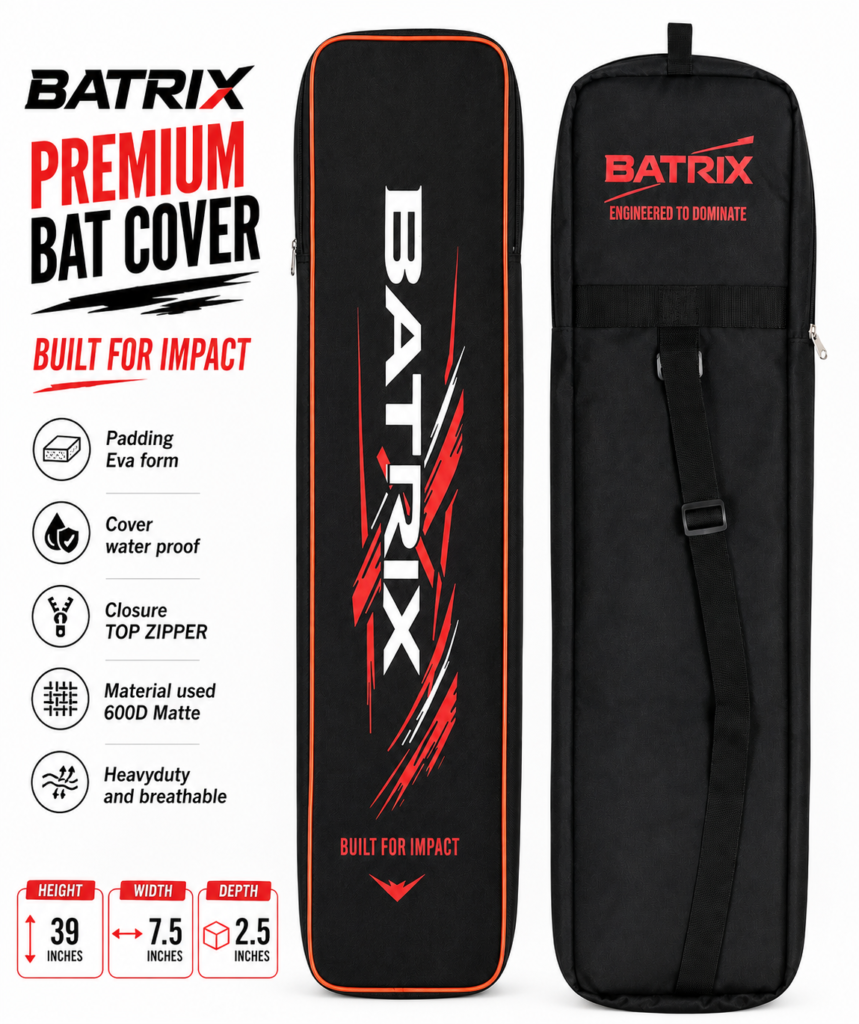 BATRIX Cricket Bat Bag for 2 Bats | 600D Padded Bag