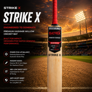 BATRIX Strike X Premium Kashmir Willow Cricket Bat